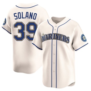 Men's Seattle Mariners Donovan Solano Limited Cream Alternate Jersey