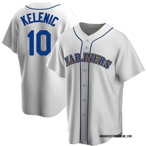 Big & Tall Men's Seattle Mariners Jarred Kelenic Replica White Home