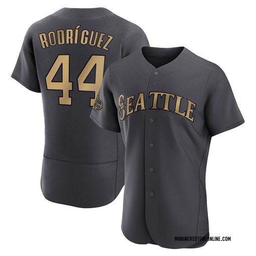 Men's Seattle Mariners Julio Rodriguez Game Charcoal Authentic 2022 All-Star  Jersey