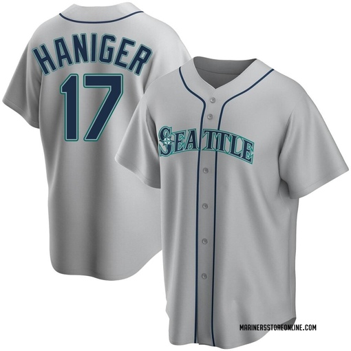 Big & Tall Men's Seattle Mariners Mitch Haniger Replica Gray Road Jersey