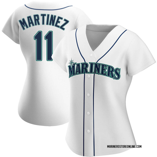 Women's Seattle Mariners Edgar Martinez Replica White Home Jersey