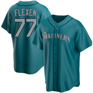Youth Seattle Mariners Chris Flexen Replica Aqua Alternate Jersey