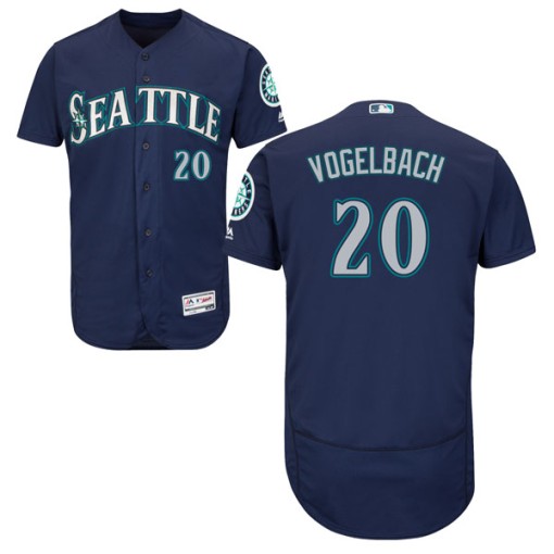 Youth Majestic Seattle Mariners Daniel Vogelbach Authentic Navy Flex