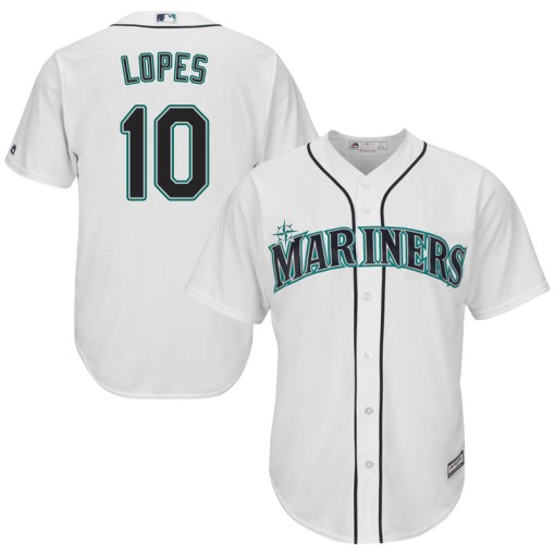 Big & Tall Men's Majestic Seattle Mariners Tim Lopes Replica White Cool ...