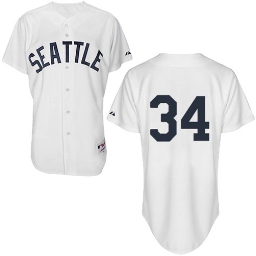 Big & Tall Men's Majestic Seattle Mariners Felix Hernandez Authentic